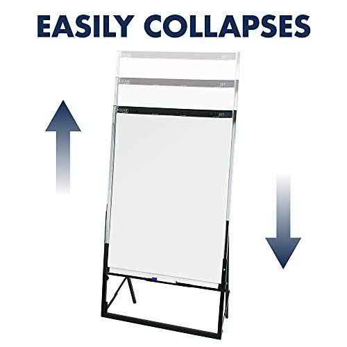 Quartet Futura¢â Non-Magnetic Dry-Erase Whiteboard/Flipchart Easel, 26" x 35", Steel Frame With Black Finish