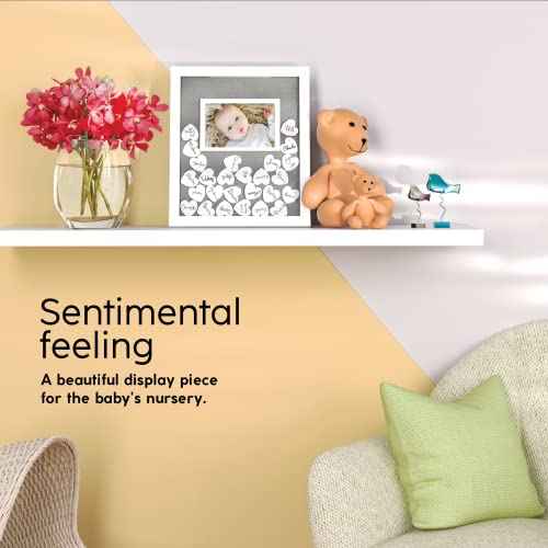 Great Lakes Memories GLM Premium Baby Shower Guest Book with Welcome Sign & 50 Hearts - Perfect Keepsake Memory Book for Boy & Girl Baby Shower Decorations, Alternative to Traditional Guest Books!
