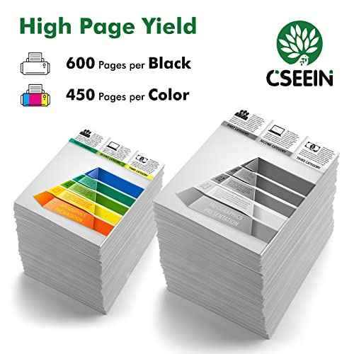67XL Ink Cartridges 2 Packs Replacement for Ink 67 67XL Combo Pack Works for DeskJet 2755e 2700 2855e 2800 4155e 4255e 2755 2852e Envy 6055e 6000 6455e 6400 Printer (Black,Color)