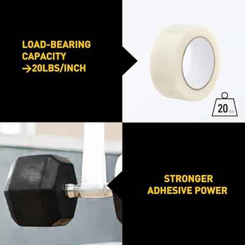 Lichamp 10 Rolls Clear Duct Tapes Heavy Duty, Waterproof No Residue Clear Duct Tape for Packaging Taping Sealing Repairing Tying, Thick & Wide Tape for DIY or Commercial Use, 2 inches x 25 Yards