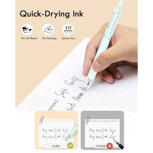 Gel Pens, 6 Pcs 0.7mm Quick Dry Black Ink Pen, Cute Ergonomic Fine Point Smooth Writing Pens, Back to School Office Supplies Fun Aesthetic Pastel Journaling Pen Gifts for Girl Student Women