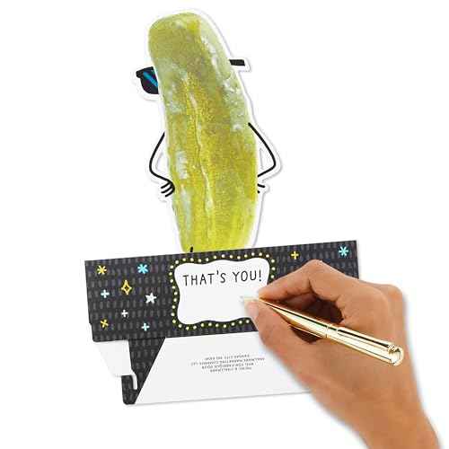 Hallmark Paper Wonder Shoebox Funny Pop Up Card (Big Dill) for Birthdays, Graduation, Congratulations