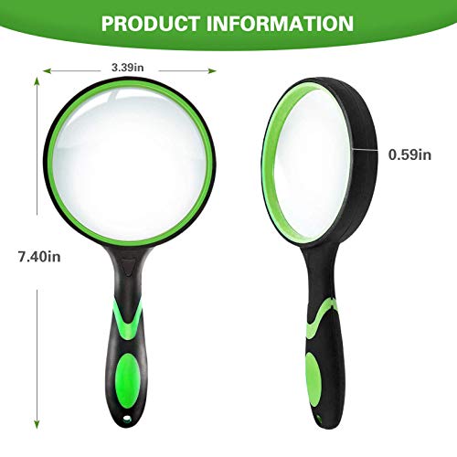 Celosia 75mm 10X Handheld Magnifying Glass for Seniors & Kids - Variation 1