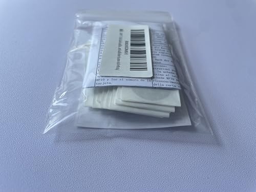 JWFKWNH 100PCS RFID Label Sticker 13.56MHz ISO14443A IC S50 Adhesive Label/Sticker/Wet Embedding