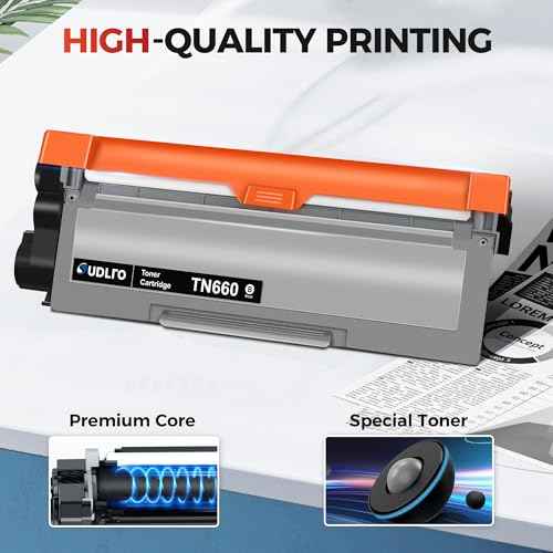 SUDLTO TN660 Compatible Toner Cartridge - Replacement for TN660 TN630 Use for HL-L2300D HL-L2380DW HL-L2320D DCP-L2540DW HL-L2340DW HL-L2360DW HL-L2305W (4 Black)