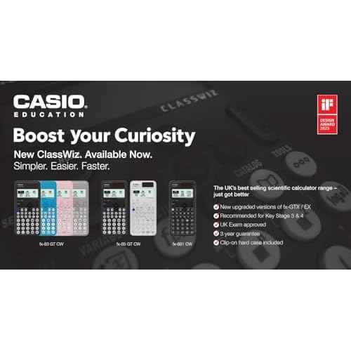New Casio FX-83GTCW Black Scientific Calculator