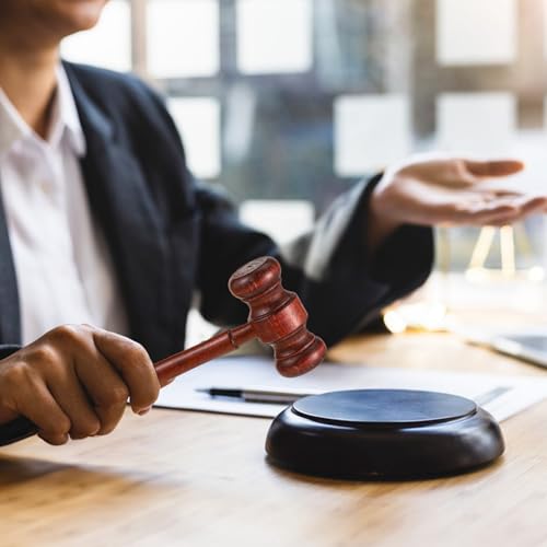 Mini Wooden Gavel - 17cm Desk Accent for Office & Meetings