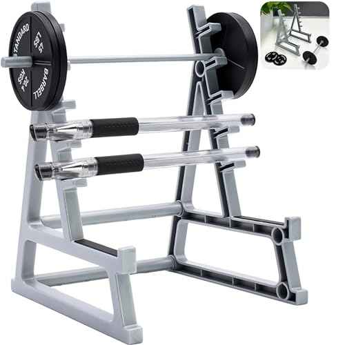 Squat Rack Pen Holder for Desk, Squat Rack Office Decor, Barbell Rack Pen Holder Gym Theme Unique Organizer, Mini Weight Rack Pencil Holder for Fitness Weightlifting Lovers