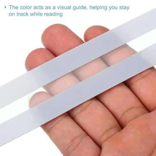 PATIKIL Guided Reading Strips, 36pcs Tracking Highlight Colored Overlay Bookmark Reduce Visual Stress Teacher Teaching Supply for Classroom, Clear
