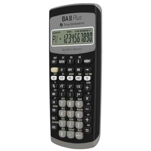 Texas Instruments BAII Plus Financial Calculator, Black