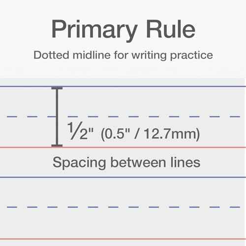 Oxford Primary Ruled Spiral Notebooks, Writing/Drawing Practice for Kids, Grades Pre-K, K-2, 70 Sheets, 8 x 10.5 Inches, Black, 3 Pack (1002542)