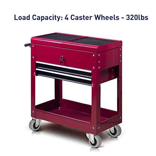 2" Rubber Swivel Casters ? Ultra Quiet & Smooth Rolling, Set of 4-320lbs Load Capacity, Caster Wheels for Cart, Furniture£¨£¨4 Swivel£©£©