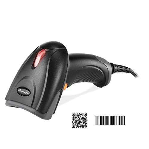 2D Barcode Scanner USB Wired 1D 2D Datamatrix PDF417 QR Code Handheld Reader for Screen and Printed Bar Code Scan, Works with Windows Mac and Linux PC POS