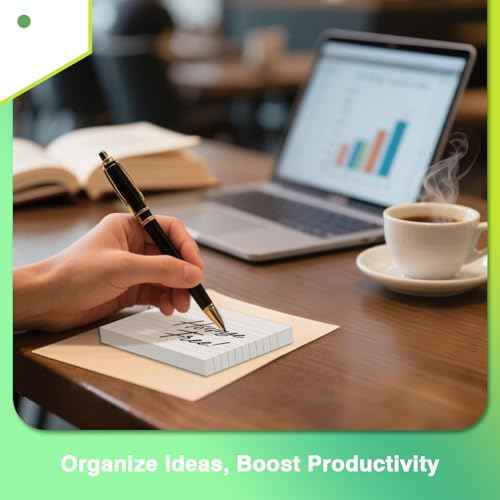 250 Count White Index Cards with Ring 3 x 5 Inch Heavyweight Ruled Index Cards, Flash Cards for School & Office Supplies and Home Organization, Durable Study To Do List Note Cards with Ruled Lines