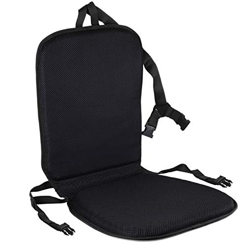 FOMI Premium All Gel Orthopedic Seat and Back Cushion Pad | Upper Lower Back Support Pillow for Car, Office, Kitchen Chair | Pressure Sore, Coccyx Pain Relief | Prevents Sweaty Bottom | Foldable