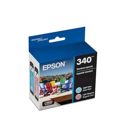 Epson 340 Claria Photo HD Ink Standard Capacity 2 Color Cartridge Combo Pack (T340922-S) Works with Expression Photo XP-8800
