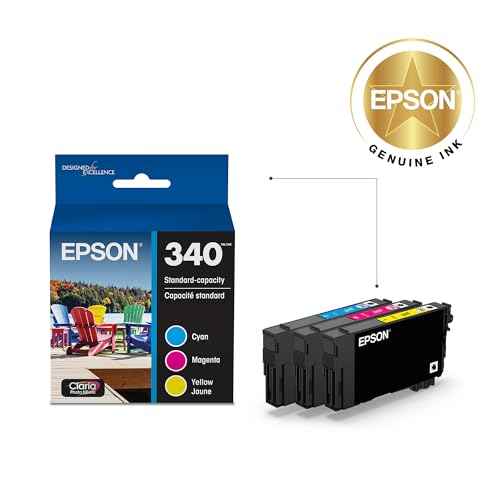 Epson 340 Claria Photo HD Ink Standard Capacity 3 Color Cartridge Combo Pack (T340923-S) Works with Expression Photo XP-8800