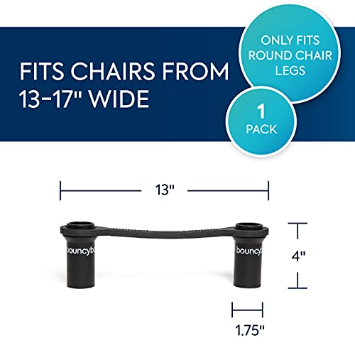 Bouncyband Original Black Chair Bands for Kids – 1 Pack, 13-Inch Fidget Wiggly Seat Bands