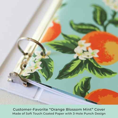 Blue Sky Day Designer 2025-2027 Monthly Academic Year 24 Month Planner Calendar, July 2025 - June 2027, 8.5" x 11", Flexible Cover, Stapled Binding, Orange Blossom Mint