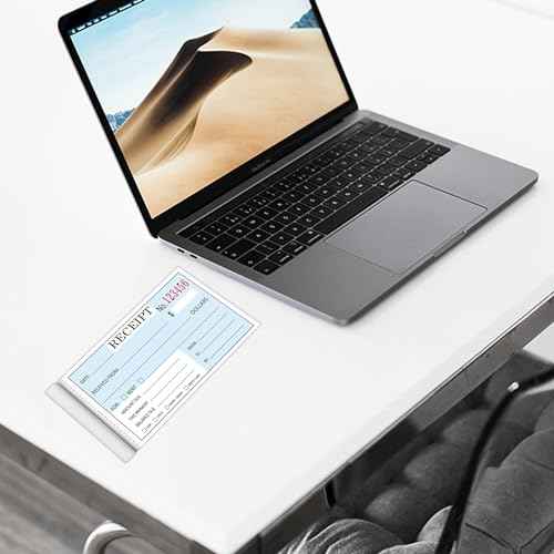 2 Packs Receipt Book with Carbon Copies,Receipt Book for Small Business,2-Part Carbonless,Blue and Yellow Copy,100 Sets per Book