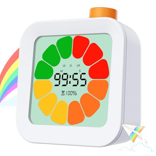 EooCoo Timers for Classroom, Visual Timer for Kids and Adults, 99 Minute Digital Timers Classroom Must Haves, ADHD Tools Countdown Timer, College School Supplies, Office Desk Accessories