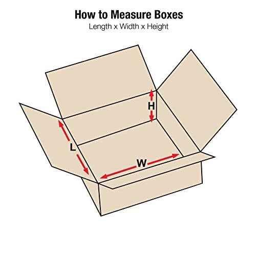 Aviditi 994 Flat Corrugated Cardboard Box 9" L x 9" W x 4" H, Kraft, for Shipping, Packing and Moving (Pack of 25)