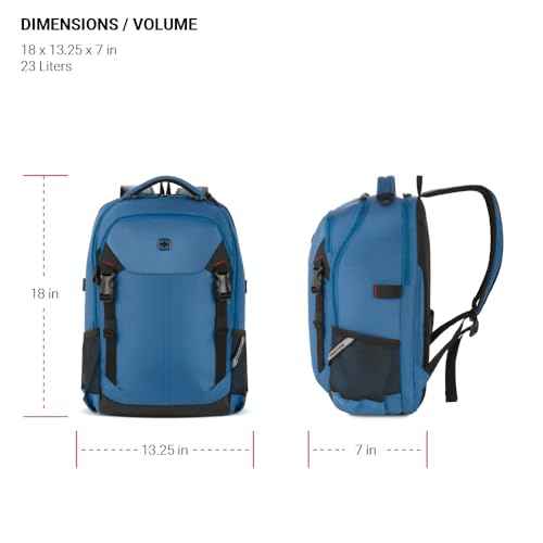SwissGear Civic Pro Laptop Backpack, Navy, 18¡±x13.25¡±x7¡±