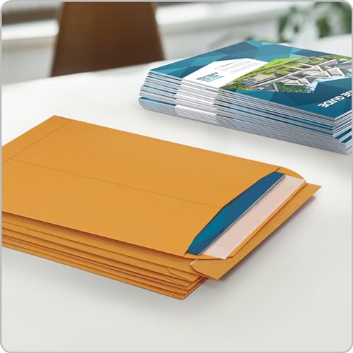 Columbian 9x12 Catalog Envelopes with Self Seal Closure, Brown Kraft, 100 Pack - Large/1