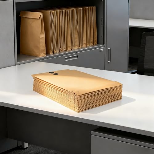 15 Pack Large Expandable Envelopes 9.3x13" with Hook & Loop Closure - Neehows