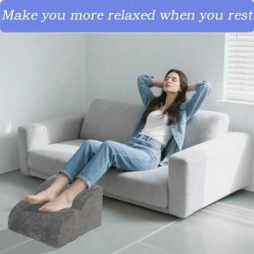 Foot Rest for Under Desk at Work.Multifunctional 3-Tier Foot Stool,with Washable Footrest.for Under Desk,Office Chair Gaming Chair & Sofa,Leg Elevation Pillow,Supports Posture -Dark Grey