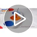 UPINS 30 Pack Flat Paint Brushes 6.69 Inch Small Detailing Brushes