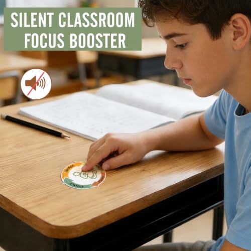 Boho 90 Pcs Calm Sensory Stickers for Anxiety Relief & Mindfulness - Textured Fidget Strips for Desk, Therapy, Adults