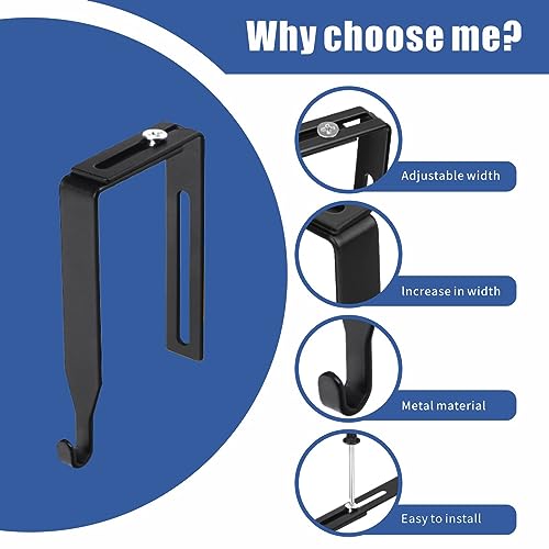 8pcs Metal Cubicle Hooks Set for Office & Home Partition Hangers