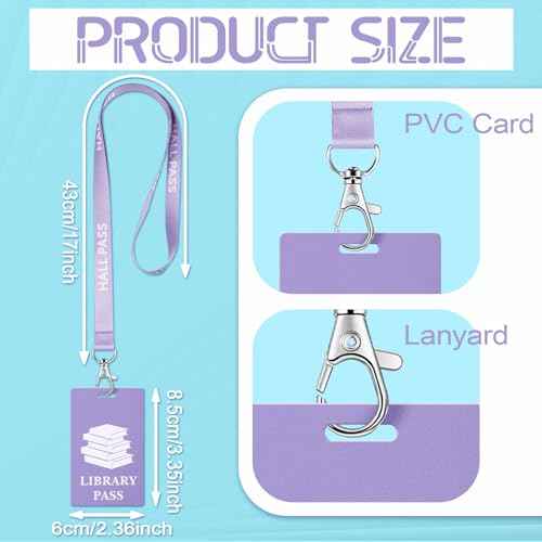 12 Pcs PVC Hall Pass Lanyards Set Unbreakable Bathroom Passes for Teachers Hall Library Office and Nurse Restroom Supplies Elementary Must Have(Morandi)