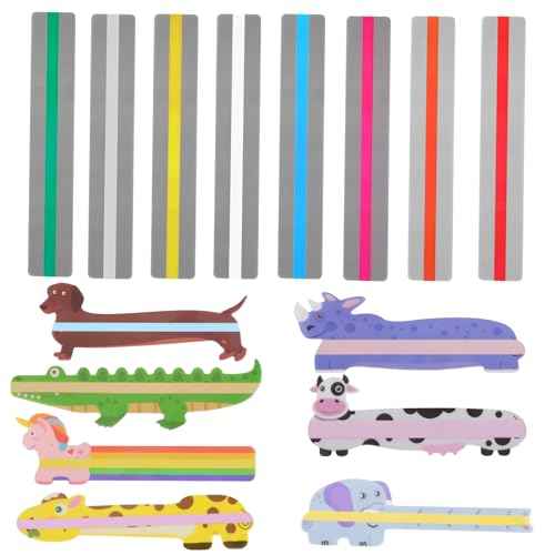 15pcs Dyslexia Readings Tools with Highlighting, Colorful Guided Read Strips for Children, ADHD Read Tools, Reading Strips for Children and Teachers