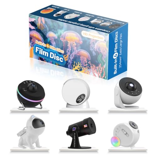 Rusoso Galaxy Projector Discs 6-Pack Replacement Ocean Scenes HD for Night Light Starry Sky