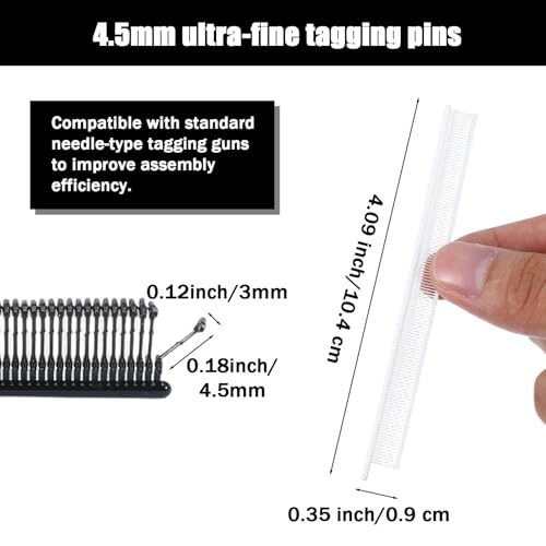 Hecila 4000Pcs Ultra-Fine 0.18in Tag Fasteners for Lightweight Fabrics