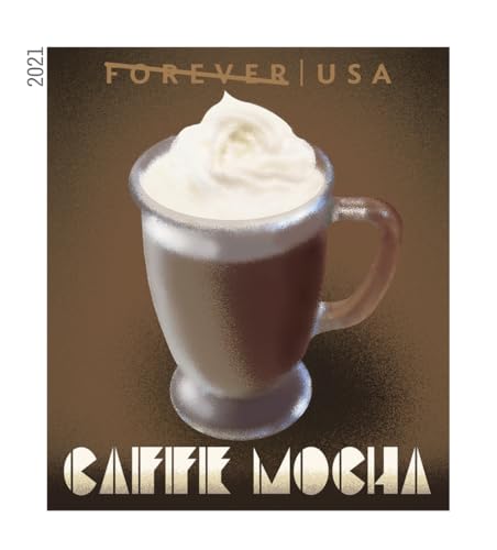 United States Postal Service Espresso Drinks Postage Stamp Booklet of 20 - Forever Collectible