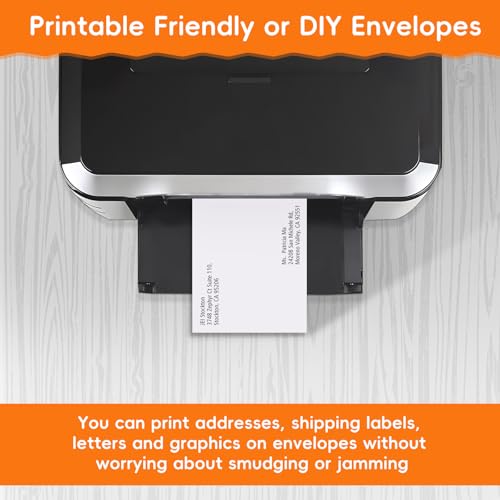 White-50 Pack 6x9 Self Seal Mailing Envelopes - Secure, Printable Office Supplies