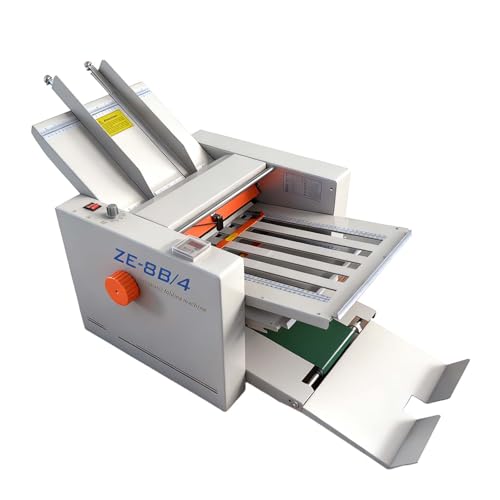 Automatic Paper Folding Machine with 4 Trays, Adjustable Speed, Max 262 ft/min