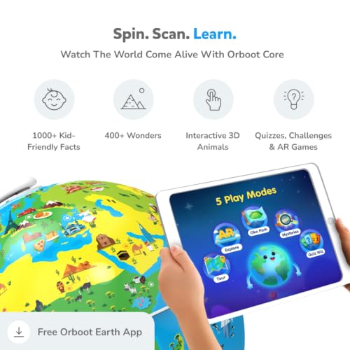 PlayShifu Orboot Earth Interactive AR Globe for Kids - Educational STEM Toy, Ages 4-10