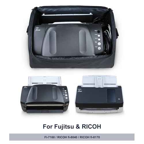 Plustek Large Document Scanner Carrying Case Bag ? for Plustek Scanner, Fujitsu Fi Series, Brother and Raven Scanner use, Dust-Proof, Anti-Static, Dust Cover & Protector
