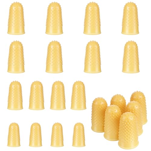 Rubber Finger Tips 24 Pack for Sorting Sewing Crafts & Paperwork - Reusable, Non-Slip