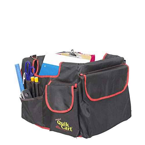 dbest Quik Cart Pockets, Black, Unisex, 20-Pocket Caddy for Easy Organization and Storage
