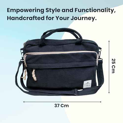 Eco Laptop Side Bag Eco-friendly laptop bag Sustainable Laptop Bag Hemp Laptop Bag Unisex Laptop Bag