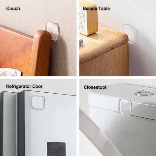 Bovinde Transparent Door Stopper Wall Protector 6 Pack – Self-Adhesive, Shock Absorbent Bumpers