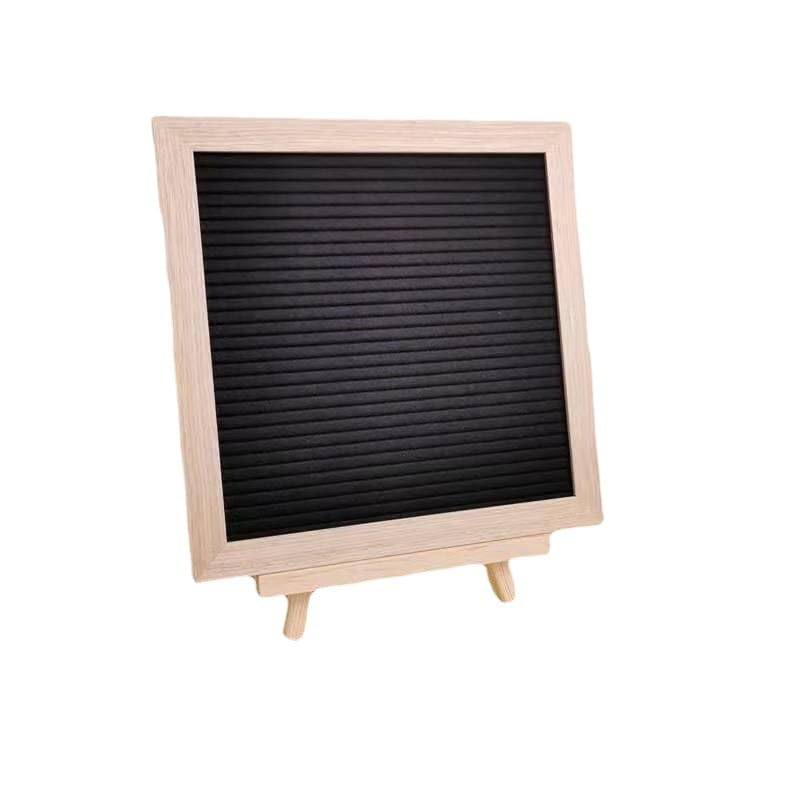 Black Felt Changeable Letter Board 10x10 Inch with 340 Letters & Stand