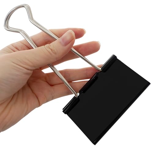 3 Inch Jumbo Binder Clips(36 Pack), Extra Large Binder Clips Heavy Duty Paper Clamps for Office and Home Supplies, Black