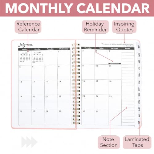 Mr. Pen Blush 2026-2027 A5 Planner, July 2026 - June 2027, Weekly & Monthly Organizer