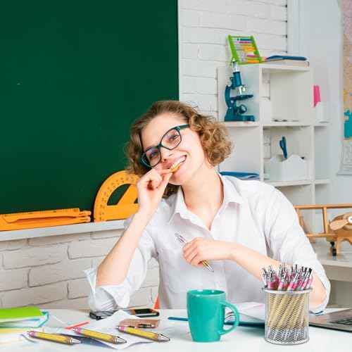 100 Pcs Teachers Pens Bulk Christmas Teacher Appreciation Gifts Cute Ballpoint Pens Christmas Stocking Stuffer Thank You Gifts for Woman Nurse Coworker Staff Office Writing Stationery Supply